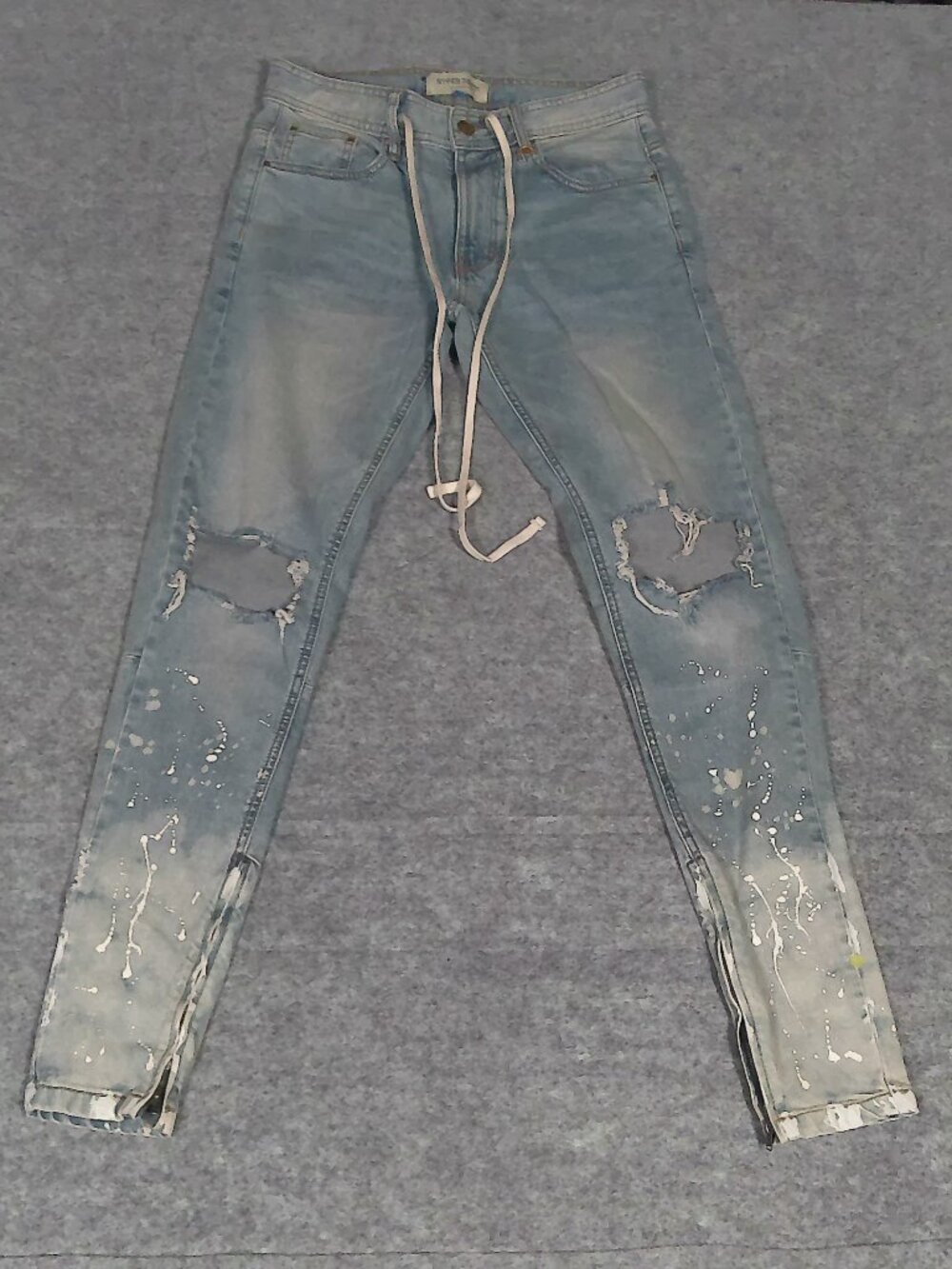 Hyper Denim Paint Splatter Distressed Jeans 30
